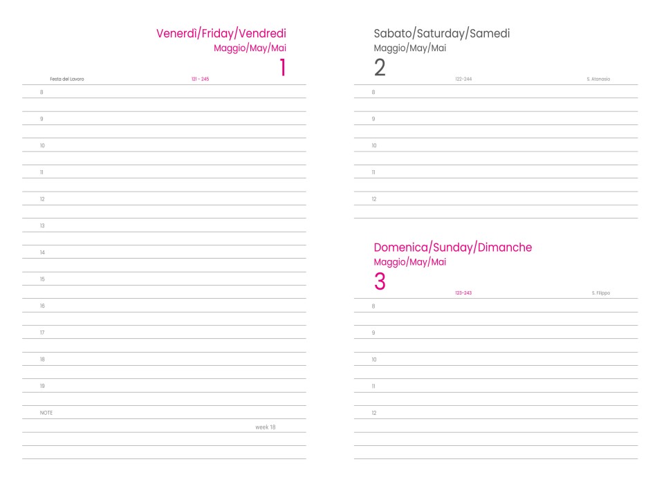 Agenda giornaliera 2026, copertina rigida in PU termovirante con impuntura perimetrale FullGadgets.com