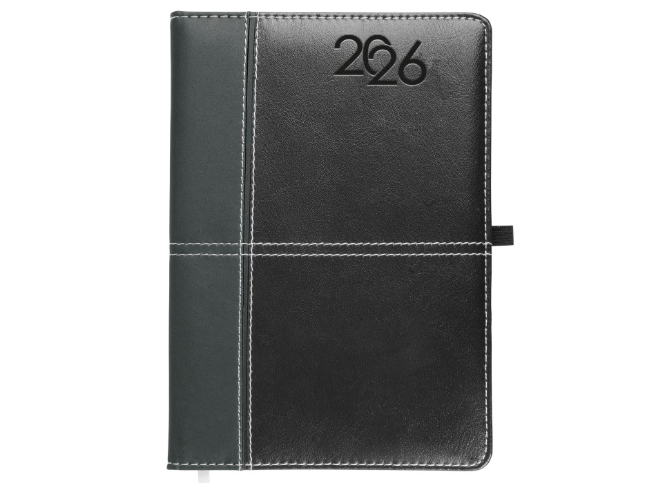 Agenda giornaliera 2026, copertina rigida in PU termovirante con impuntura perimetrale FullGadgets.com