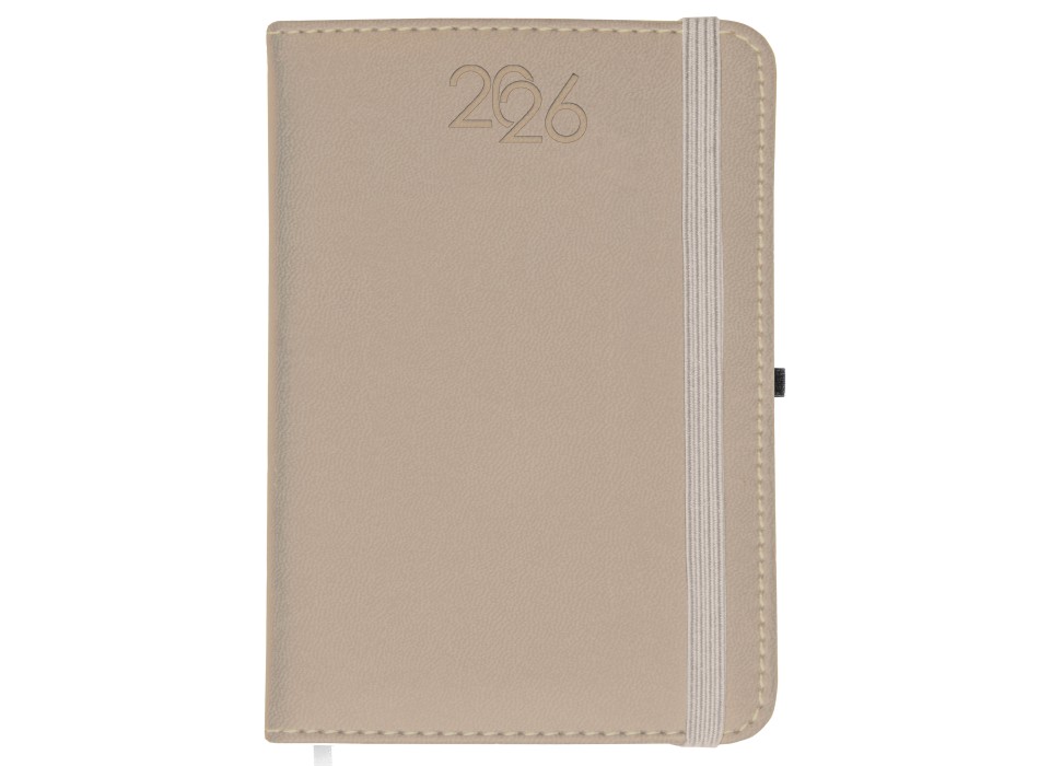 Agenda giornaliera 2026, copertina rigida in PU termovirante con impuntura perimetrale FullGadgets.com