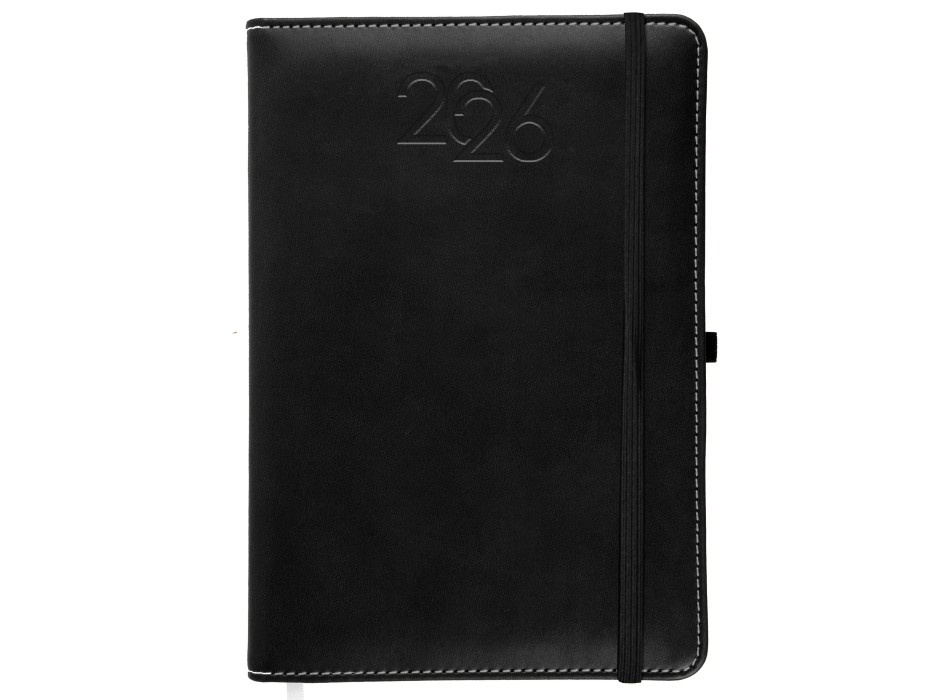 Agenda giornaliera 2026, copertina rigida in PU termovirante con impuntura perimetrale FullGadgets.com