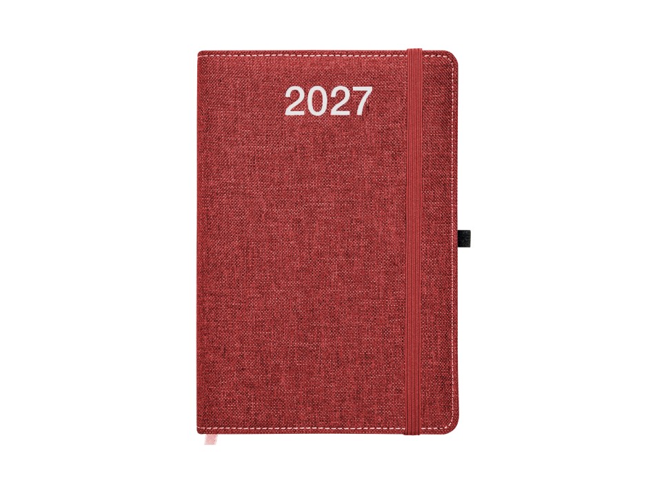 Agenda giornaliera 2027, copertina rigida in PET riciclato con effetto mélange FullGadgets.com