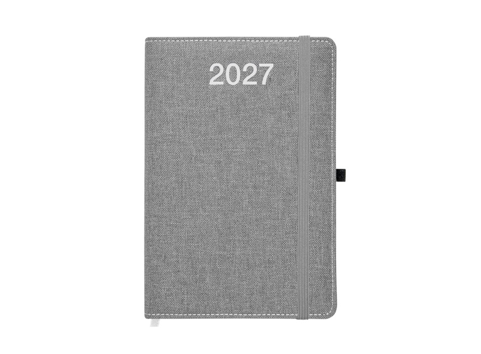 Agenda giornaliera 2027, copertina rigida in PET riciclato con effetto mélange FullGadgets.com