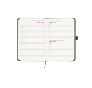 Agenda giornaliera 2027, copertina rigida in PET riciclato con effetto mélange FullGadgets.com
