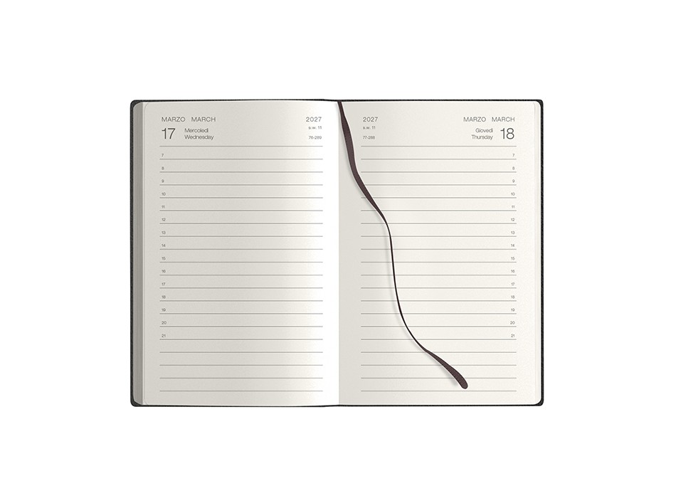 AGENDA GIORNALIERA - MODELLO PB544 (CLAMUS BLACK POCKET) FullGadgets.com