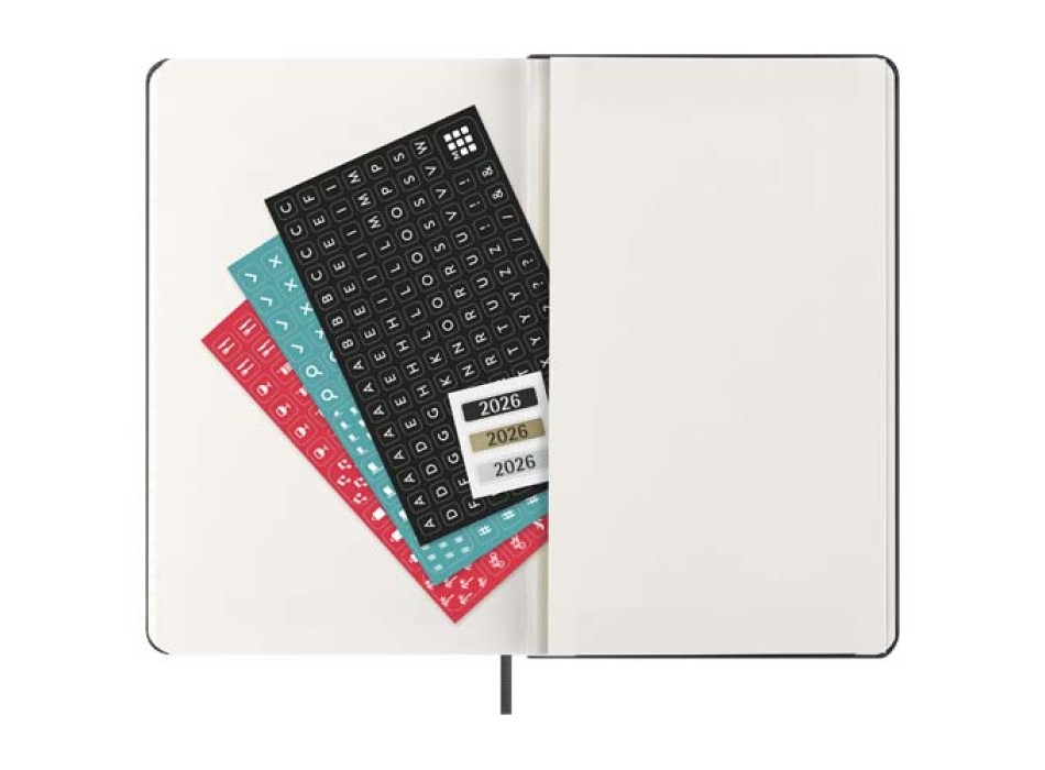 Agenda settimanale 12 mesi formato L con copertina rigida Moleskine FullGadgets.com