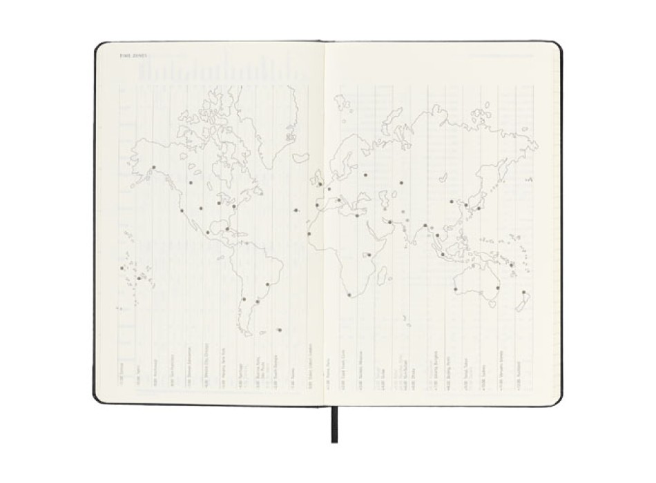 Agenda settimanale 12 mesi formato L con copertina rigida Moleskine FullGadgets.com