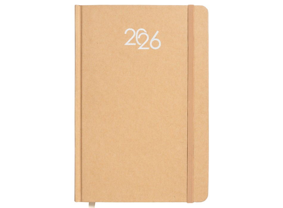 Agenda settimanale 2026 con copertina rigida in cartoncino FullGadgets.com