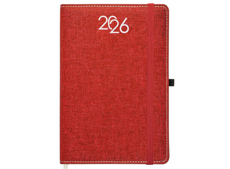 Agenda settimanale 2026, copertina rigida in PET riciclato con effetto mélange FullGadgets.com