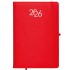 Agenda settimanale 2026, copertina rigida in PU termovirante con impuntura perimetrale