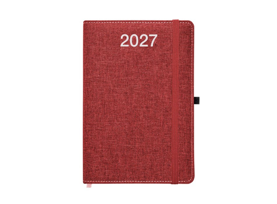 Agenda settimanale 2027, copertina rigida in PET riciclato con effetto mélange FullGadgets.com