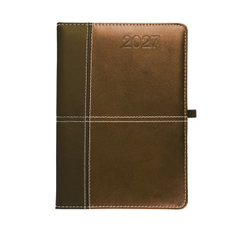 Agenda settimanale 2027, copertina rigida in PU termovirante con impuntura perimetrale FullGadgets.com