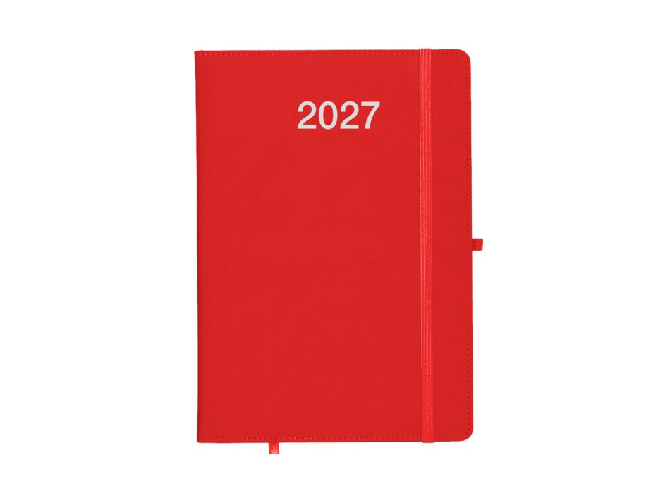 Agenda settimanale 2027, copertina rigida in PU termovirante con impuntura perimetrale FullGadgets.com