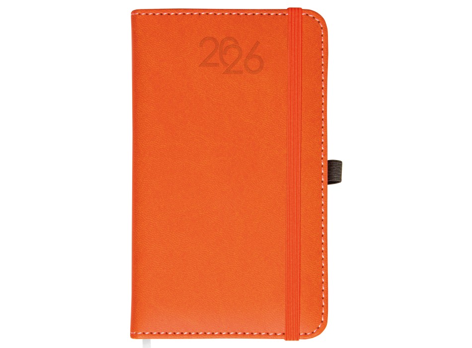 Agenda tascabile giornaliera 2026, copertina rigida in PU termovirante con impuntura FullGadgets.com