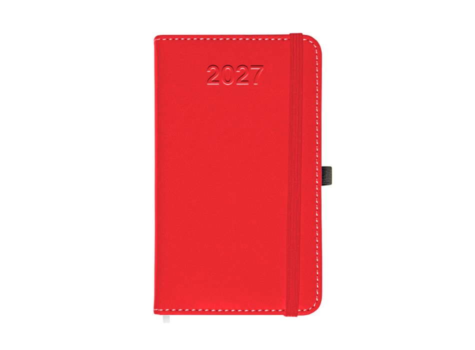 Agenda tascabile giornaliera 2027, copertina rigida in PU termovirante con impuntura FullGadgets.com