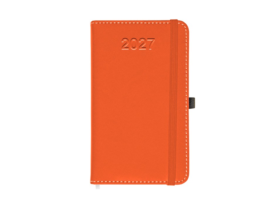 Agenda tascabile giornaliera 2027, copertina rigida in PU termovirante con impuntura FullGadgets.com