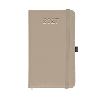 Agenda tascabile giornaliera 2027, copertina rigida in PU termovirante con impuntura FullGadgets.com