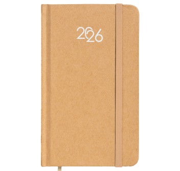 Agenda tascabile settimanale 2026 con copertina rigida in cartoncino FullGadgets.com