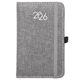 Agenda tascabile settimanale 2026, copertina rigida in PET riciclato con effetto mélange FullGadgets.com