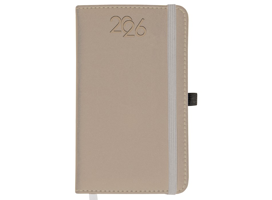 Agenda tascabile settimanale 2026, copertina rigida in PU termovirante con impuntura FullGadgets.com