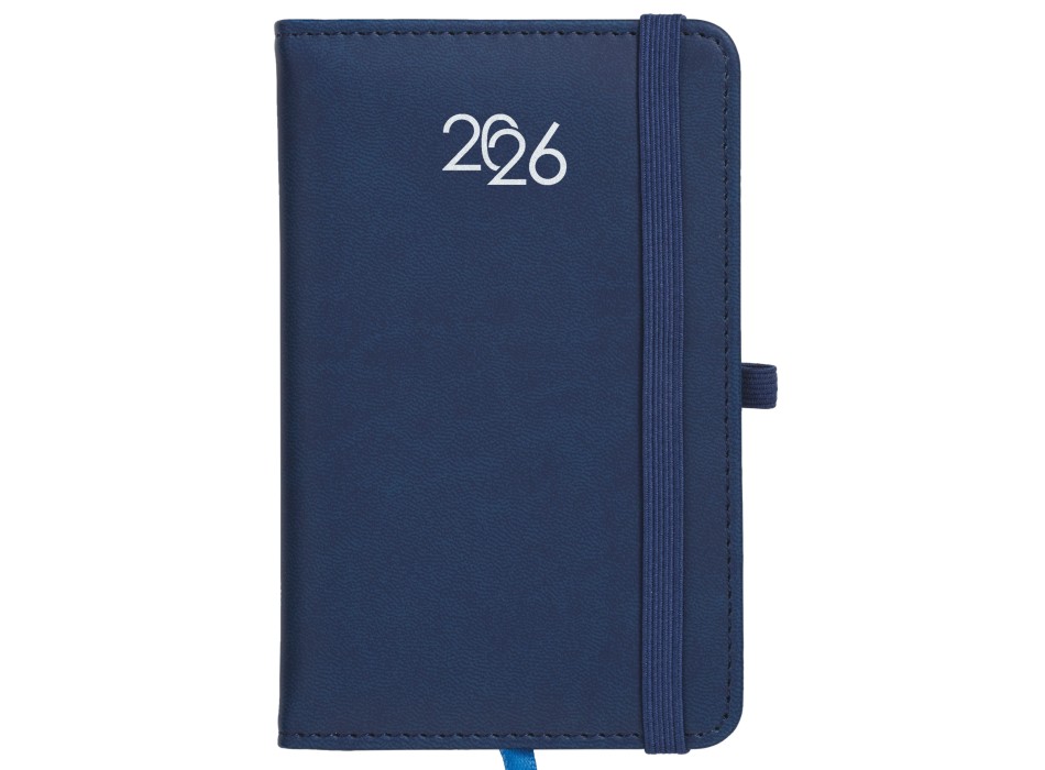 Agenda tascabile settimanale 2026, copertina rigida in PU termovirante con impuntura FullGadgets.com