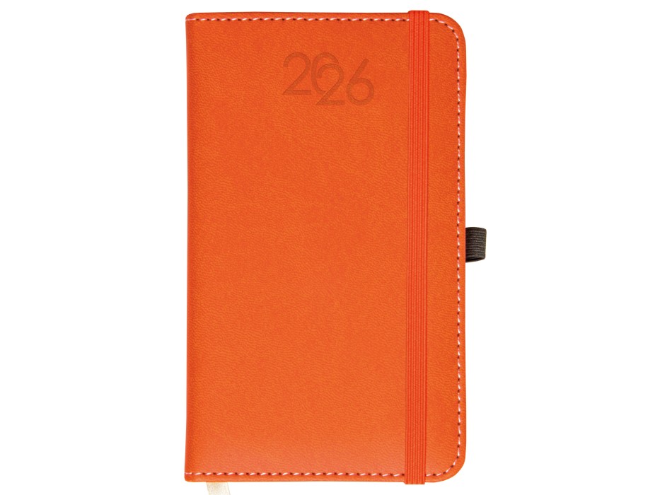 Agenda tascabile settimanale 2026, copertina rigida in PU termovirante con impuntura FullGadgets.com