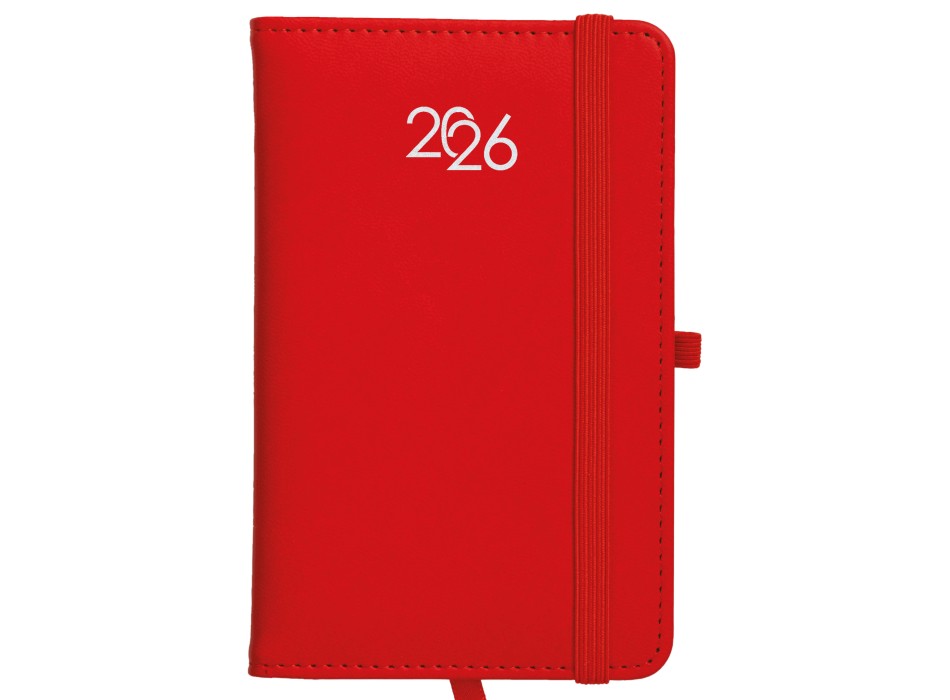 Agenda tascabile settimanale 2026, copertina rigida in PU termovirante con impuntura FullGadgets.com