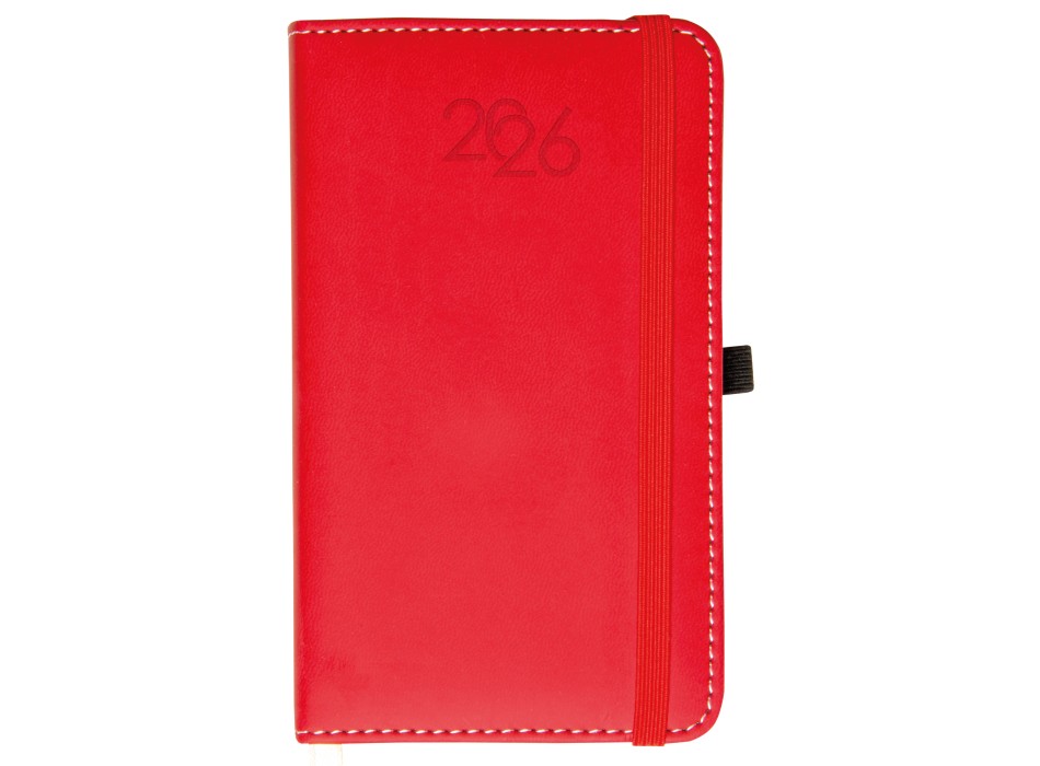 Agenda tascabile settimanale 2026, copertina rigida in PU termovirante con impuntura FullGadgets.com