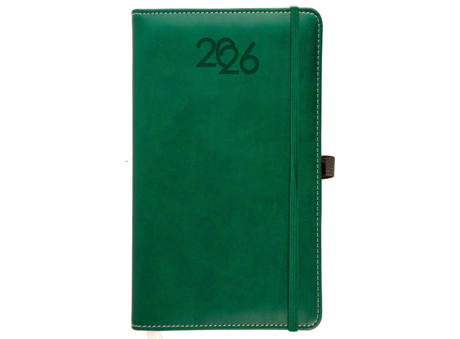 Agenda tascabile settimanale 2026, copertina rigida in PU termovirante con impuntura FullGadgets.com