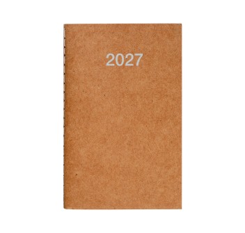 Agenda tascabile settimanale 2027 con copertina flessibile in cartoncino FullGadgets.com