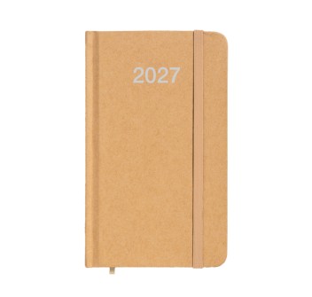 Agenda tascabile settimanale 2027 con copertina rigida in cartoncino FullGadgets.com