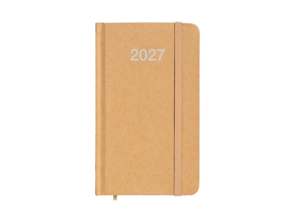 Agenda tascabile settimanale 2027 con copertina rigida in cartoncino FullGadgets.com
