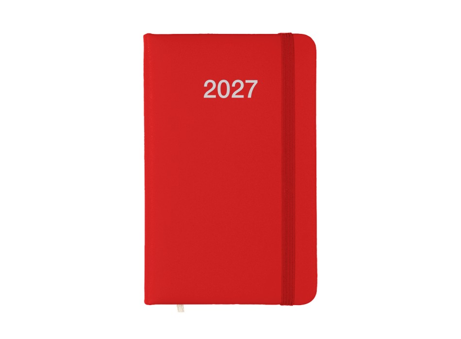 Agenda tascabile settimanale 2027 con copertina rigida in PU FullGadgets.com