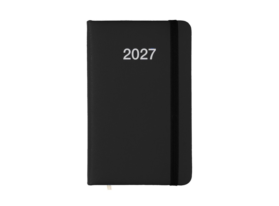 Agenda tascabile settimanale 2027 con copertina rigida in PU FullGadgets.com