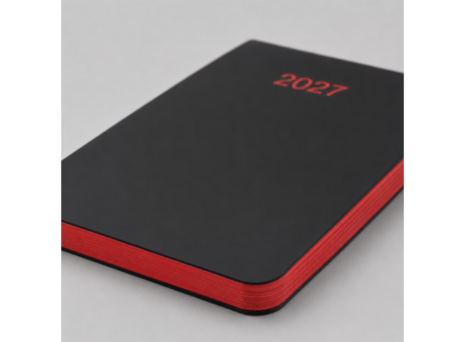 Agenda tascabile settimanale 2027. Copertina flessibile in soft PU e bordo pagine colorato FullGadgets.com