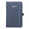 Agenda tascabile settimanale 2027, copertina rigida in PET riciclato con effetto mélange FullGadgets.com