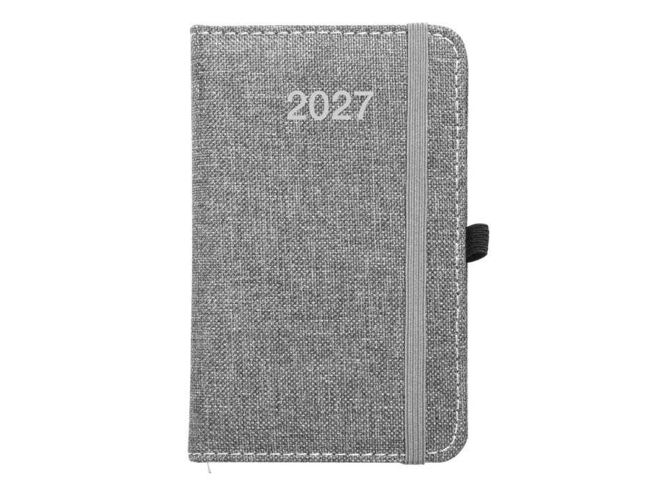 Agenda tascabile settimanale 2027, copertina rigida in PET riciclato con effetto mélange FullGadgets.com