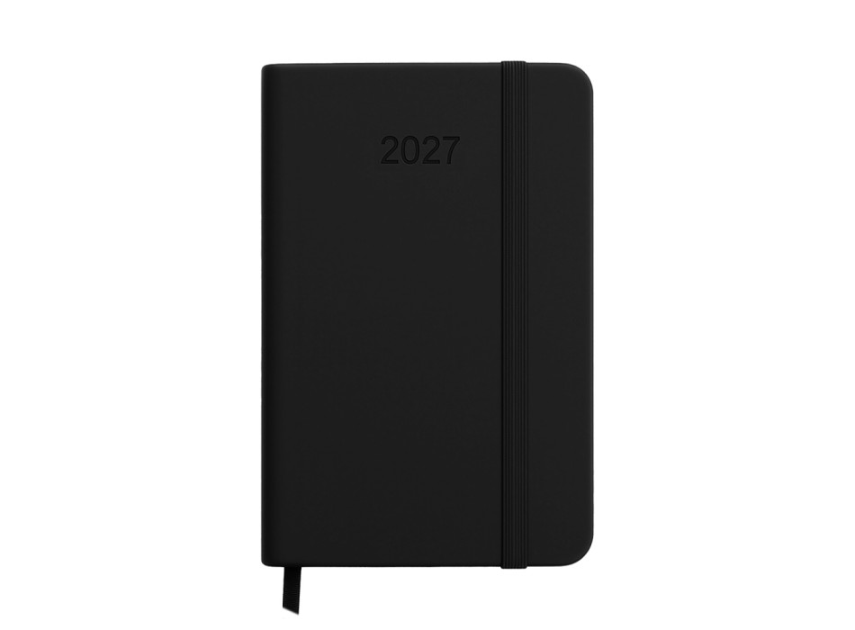 Agenda tascabile settimanale 2027. Copertina rigida in termo PU e bordo pagine colorato FullGadgets.com