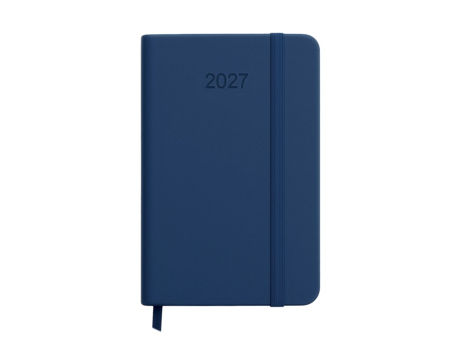Agenda tascabile settimanale 2027. Copertina rigida in termo PU e bordo pagine colorato FullGadgets.com