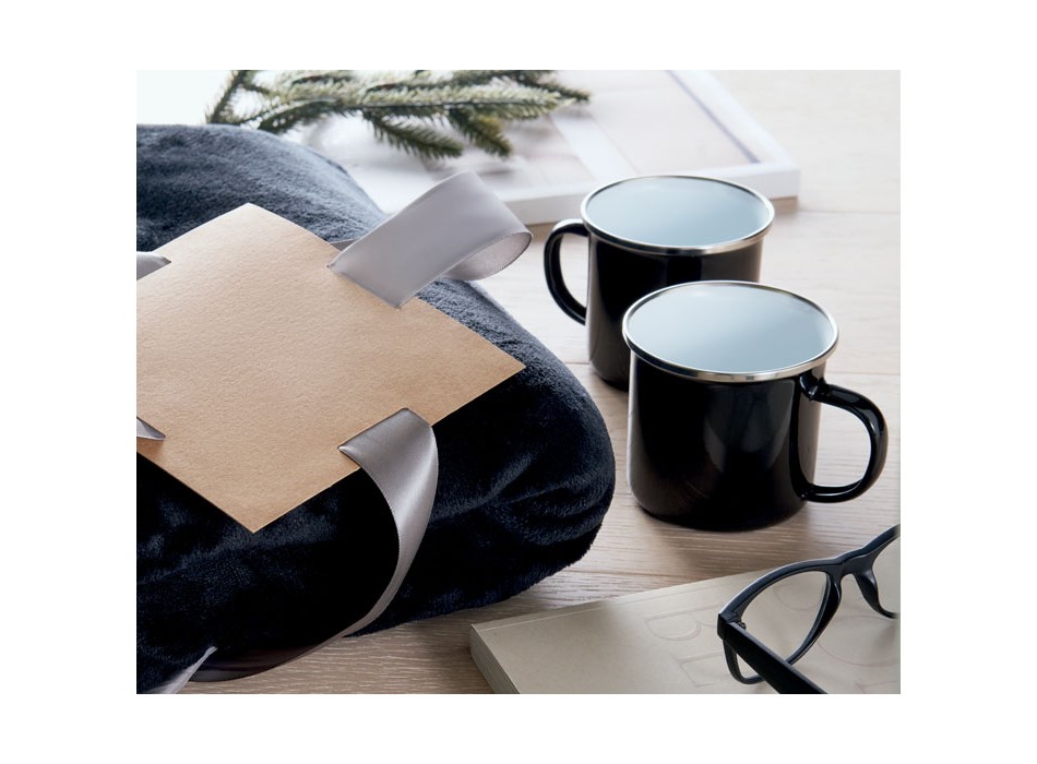 AGRADABLE - Coperta in pile e set 2 tazze FullGadgets.com