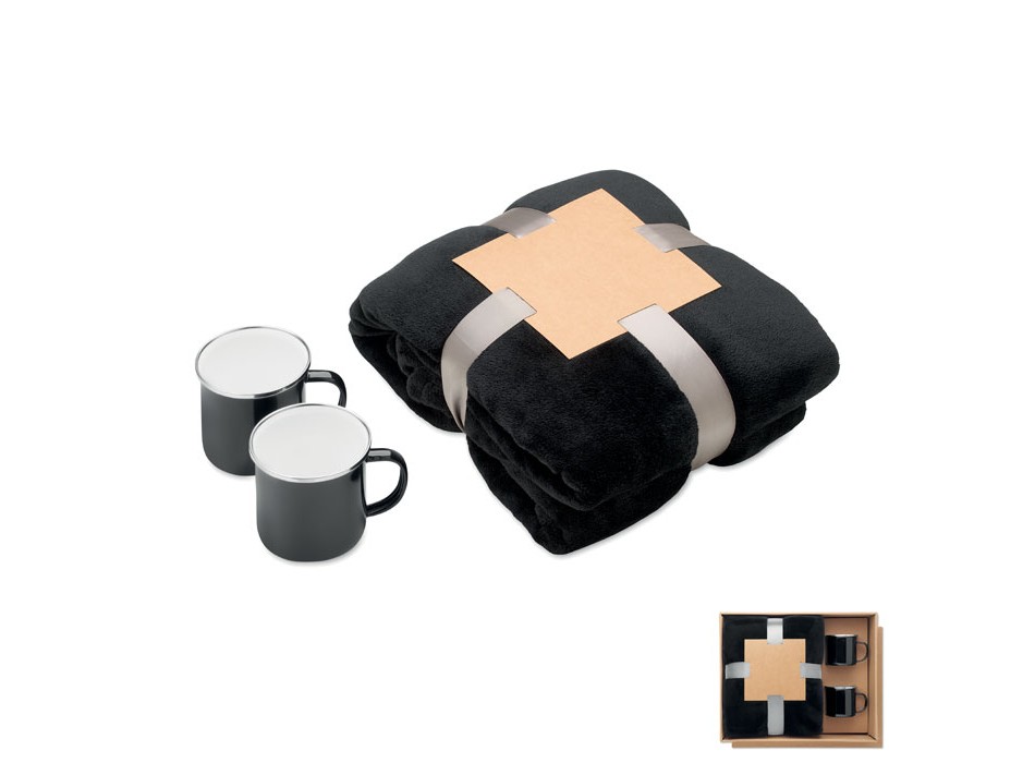 AGRADABLE - Coperta in pile e set 2 tazze FullGadgets.com
