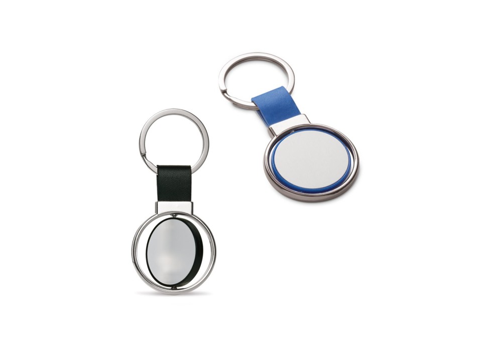 ALBRIGHT. Portachiavi in ​​metallo e PU, con possibilità di personalizzazione doming FullGadgets.com