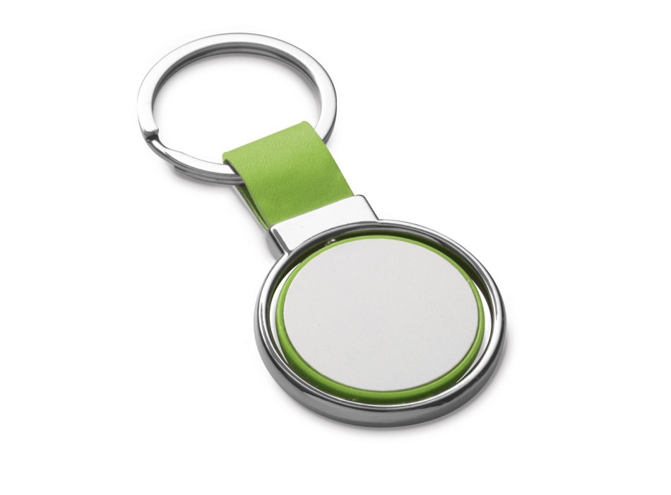 ALBRIGHT. Portachiavi in ​​metallo e PU, con possibilità di personalizzazione doming FullGadgets.com