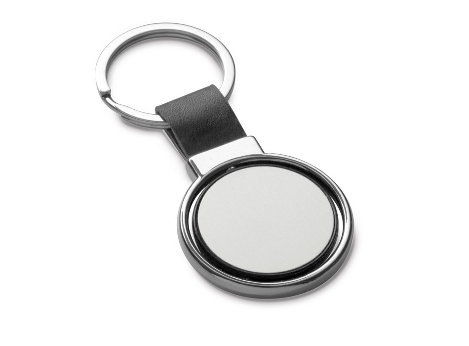 ALBRIGHT. Portachiavi in ​​metallo e PU, con possibilità di personalizzazione doming FullGadgets.com