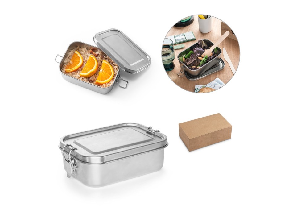 ALLSPICE. Porta pranzo. Robusta scatola ermetica in acciaio inox (90% riciclato) 750 mL FullGadgets.com