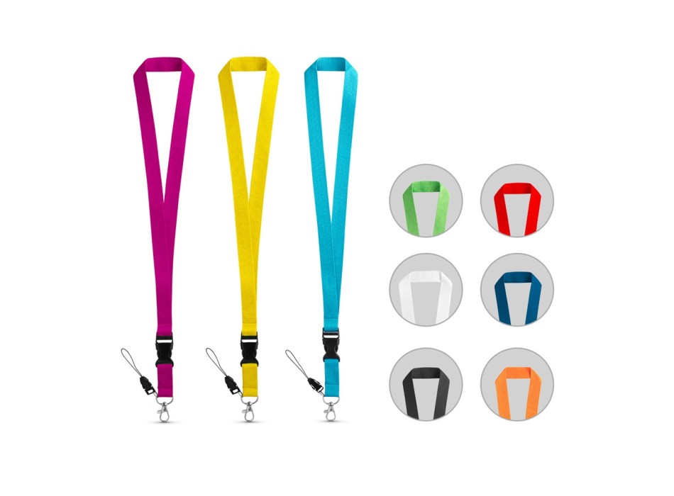 ANQUETIL. Lanyard in poliestere con moschettone in metallo FullGadgets.com