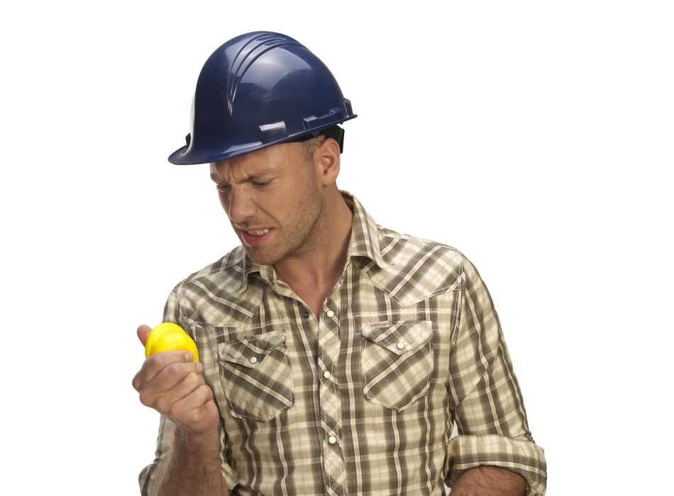 Antistress casco da lavoro, in PU Philip FullGadgets.com