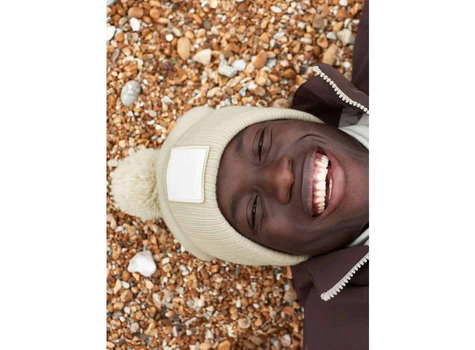 Appliqué Patch Pom Beanie FullGadgets.com