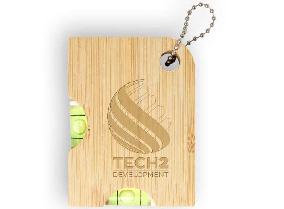 Apribottiglie in bambù con livella Levo  FullGadgets.com