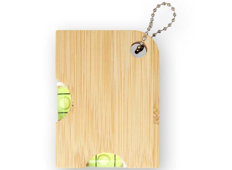 Apribottiglie in bambù con livella Levo  FullGadgets.com