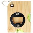 Apribottiglie in bambù con livella Levo  FullGadgets.com